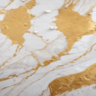 white and gold marble background