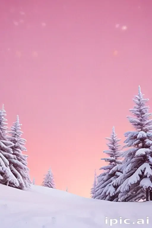 pink winter background
