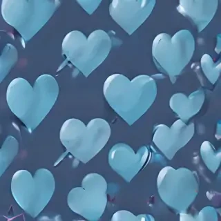 blue heart wallpaper