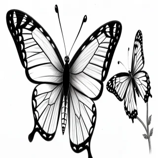drawing butterfly