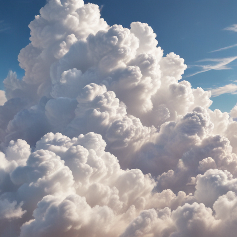 Majestic Cotton Candy Clouds Creating a Dreamy Sky Landscape Above Us