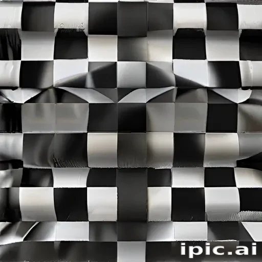 black and white checkered background