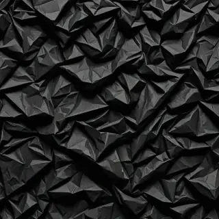 black crumpled paper