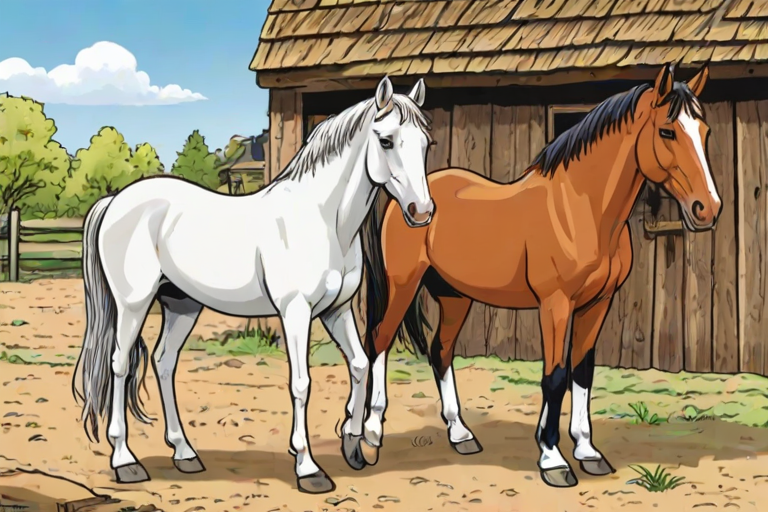 horses cartoon