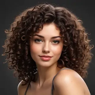 curly hair png