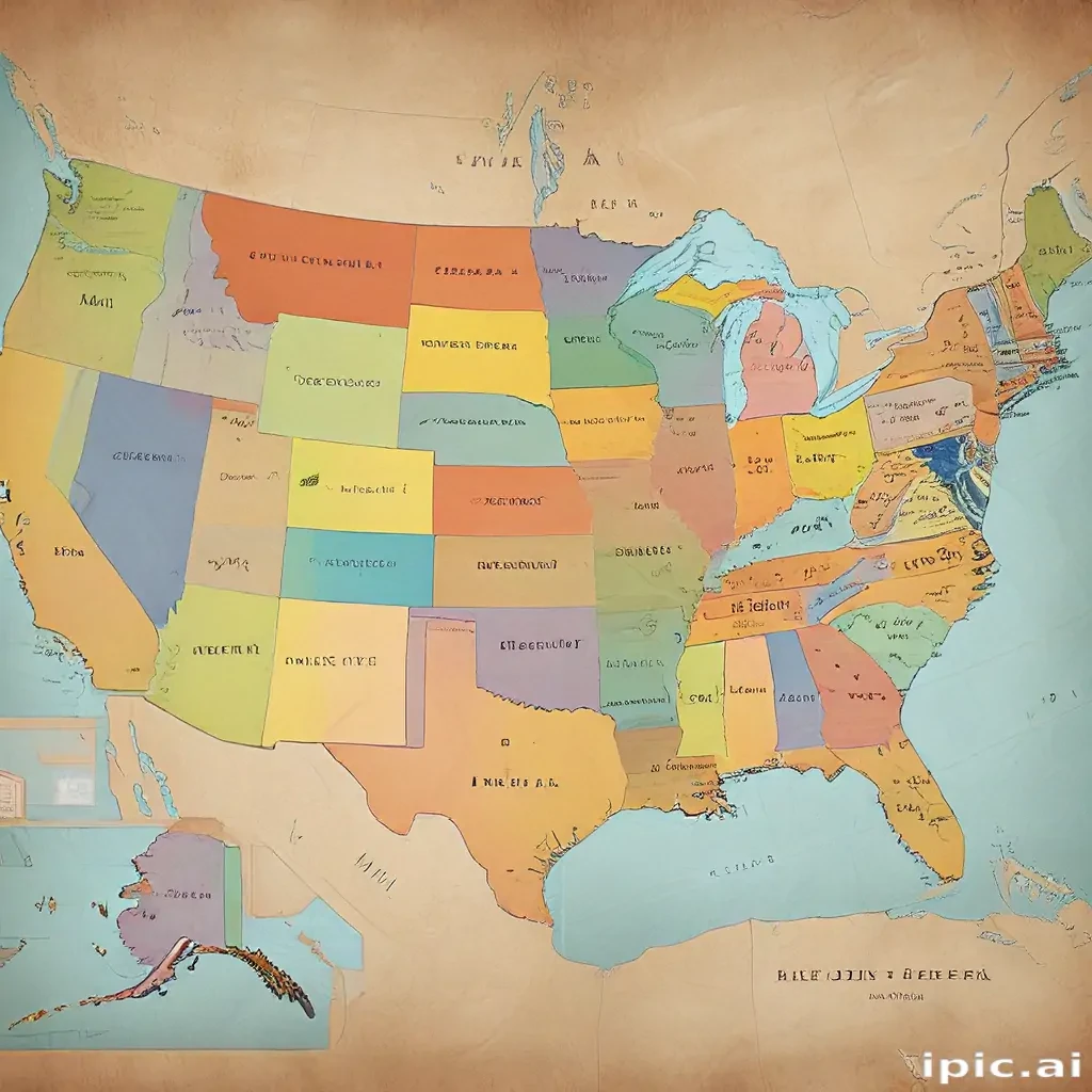 map of the us states