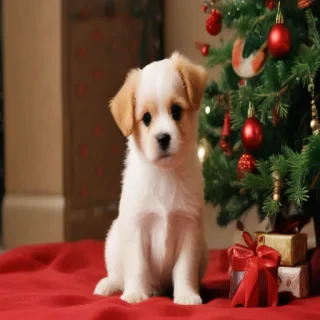 christmas puppy desktop backgrounds