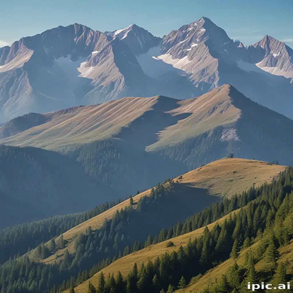 mountainous background