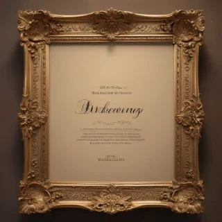 birthday frame