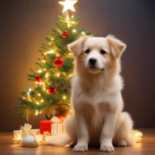 dog christmas backgrounds
