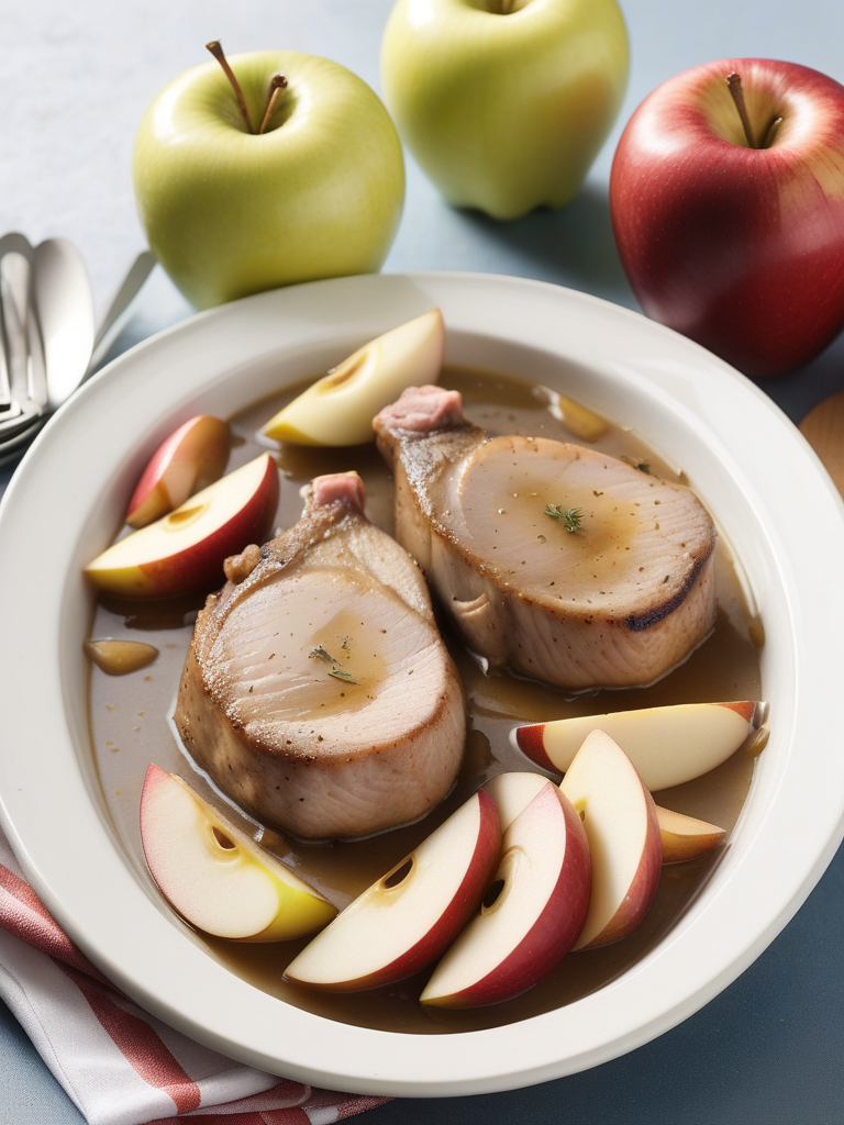 pork chops and apples in crockpot