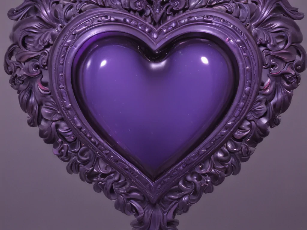 aesthetic purple heart