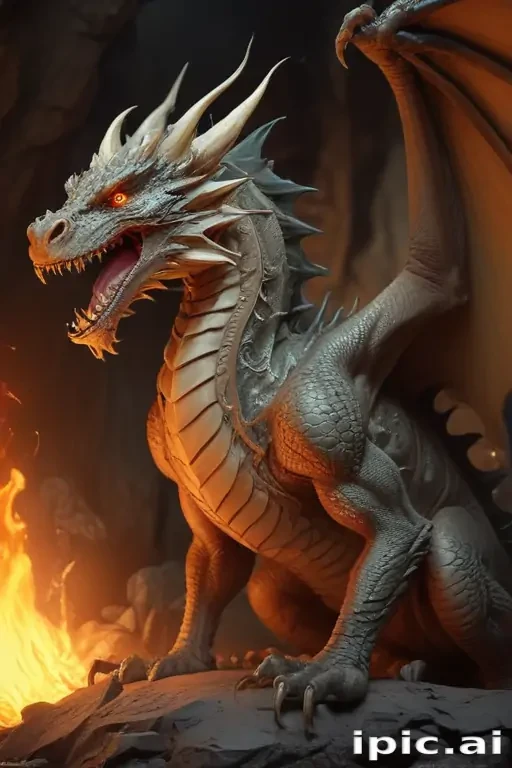 cartoon drawing of a dragon