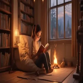 cartoon of reading