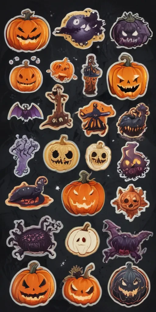 halloween stickers png