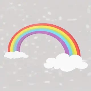 transparent background rainbow clipart
