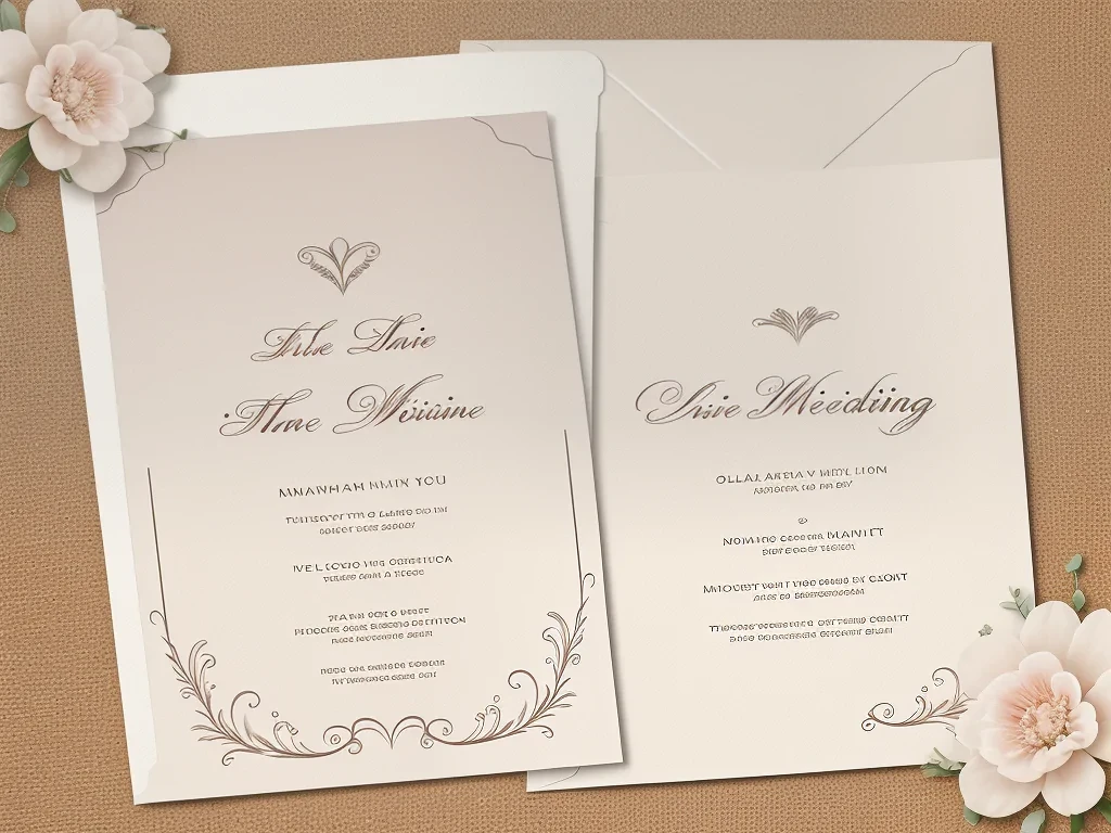 blank wedding invitation background
