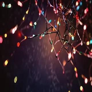 christmas lights iphone wallpaper