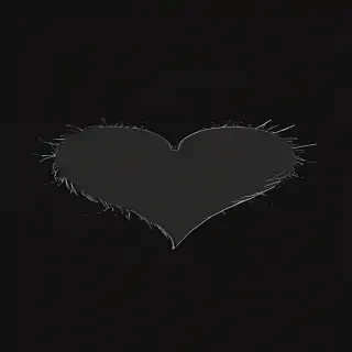 aesthetic black heart wallpaper