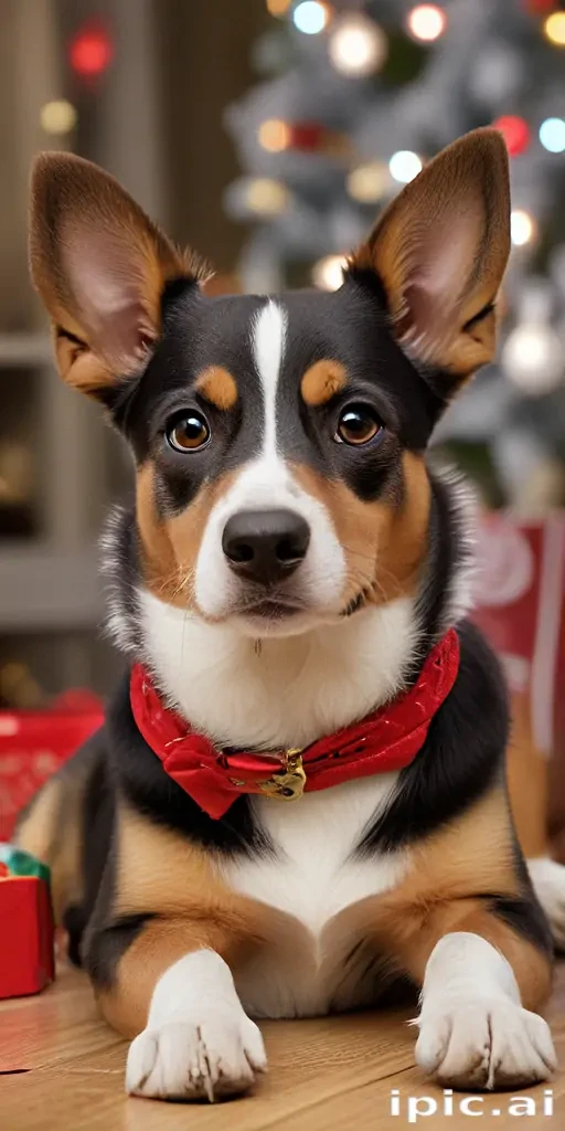 christmas dog wallpaper