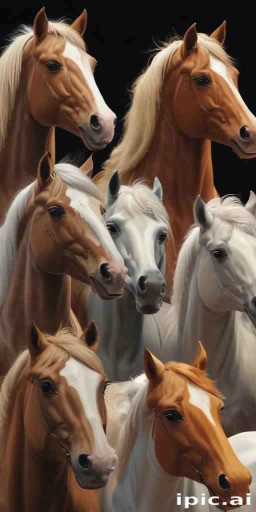 cartoon horses