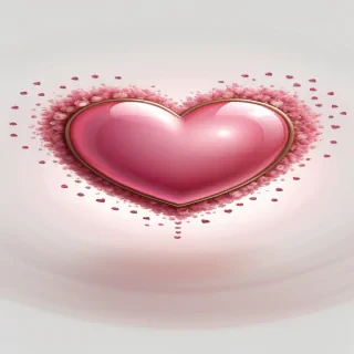 pink heart transparent background