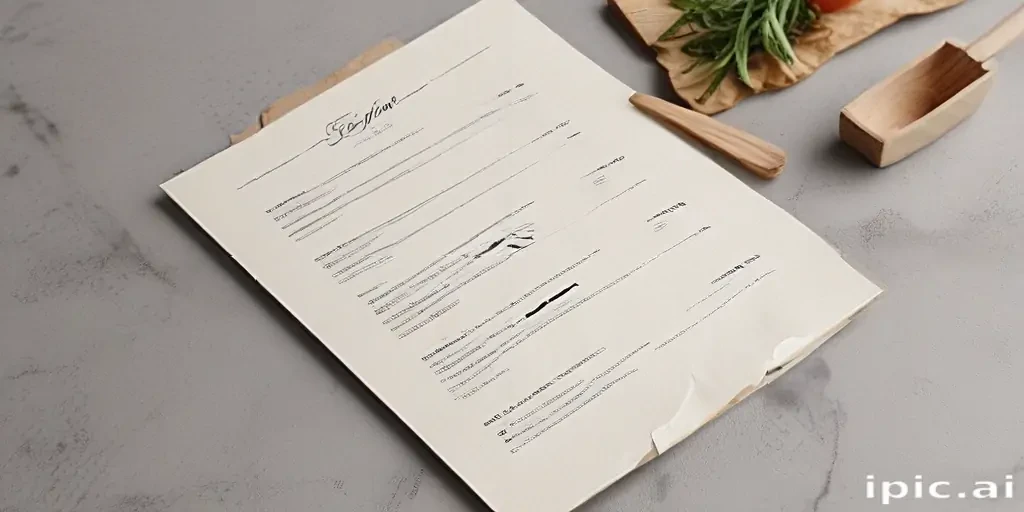 restaurant menu mockup