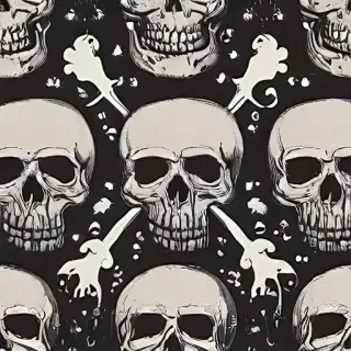 skull background