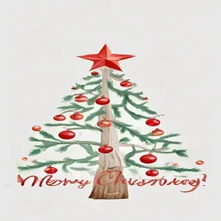 merry christmas clip art transparent background