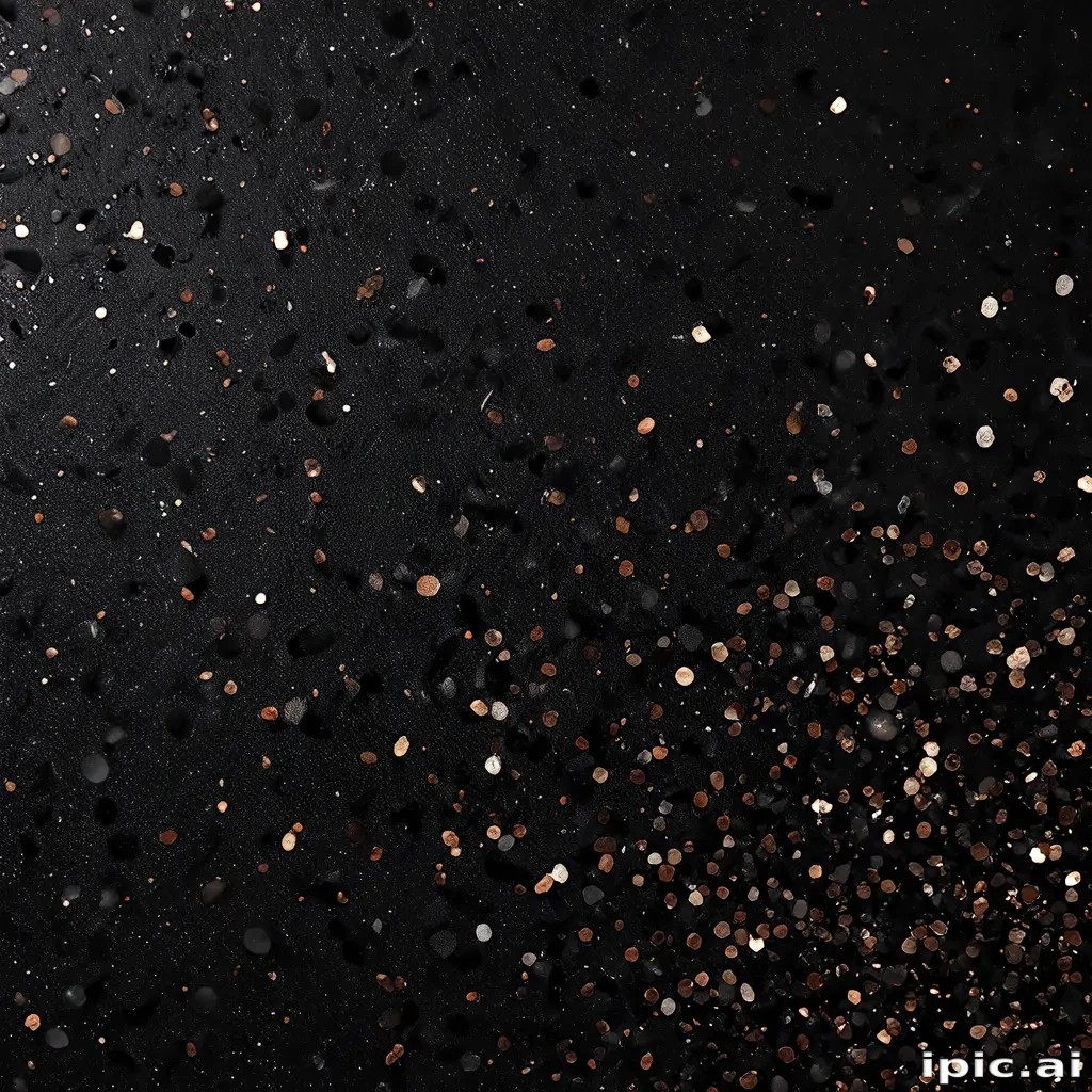 glitter on black background