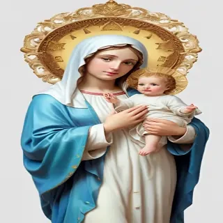 virgin mary clip art