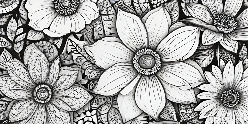 flower doodle art