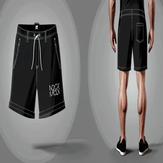 shorts mock up