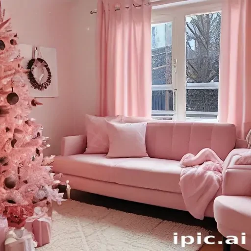 pink christmas aesthetic