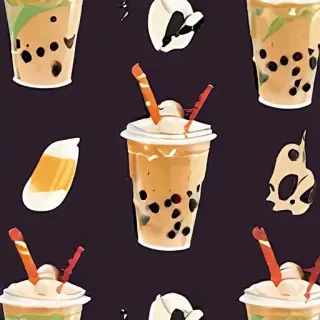 milk tea boba wallpaper