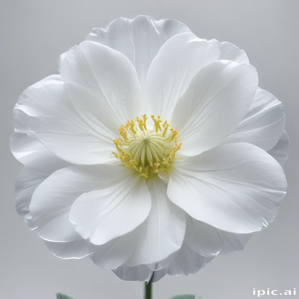 transparent white flower