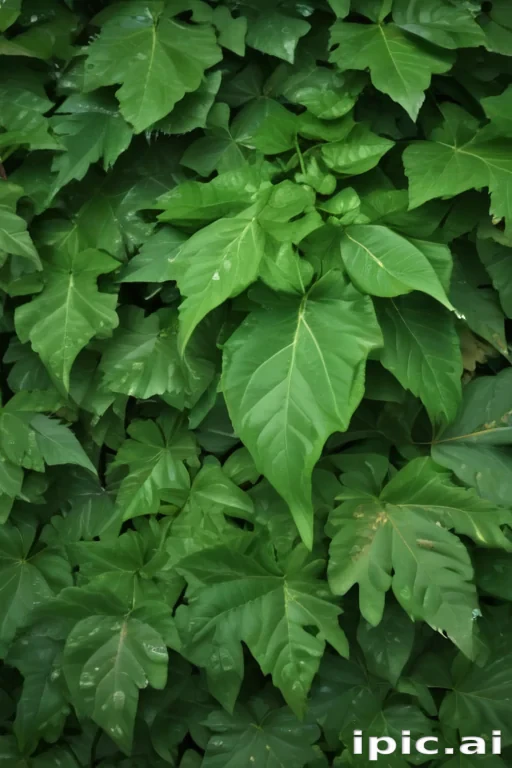 leaf background green