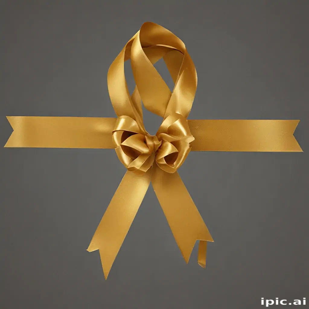 gold ribbon png