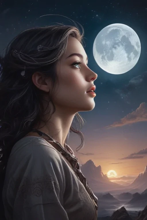 aesthetic moon drawings