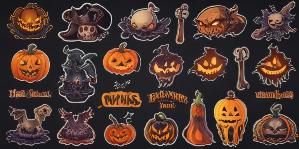 halloween stickers png
