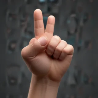 point finger png