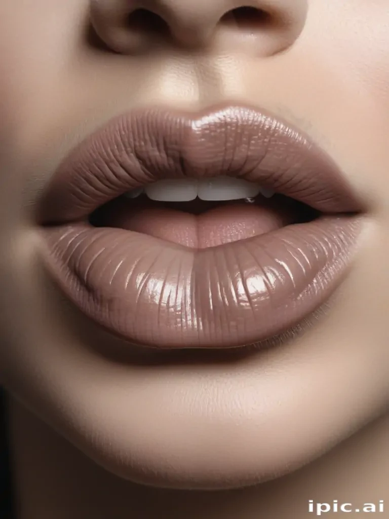 lips clipart black and white