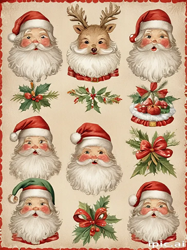 free printable vintage christmas pictures
