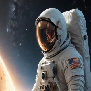 astronaut cartoon