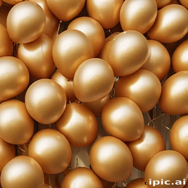 golden balloons