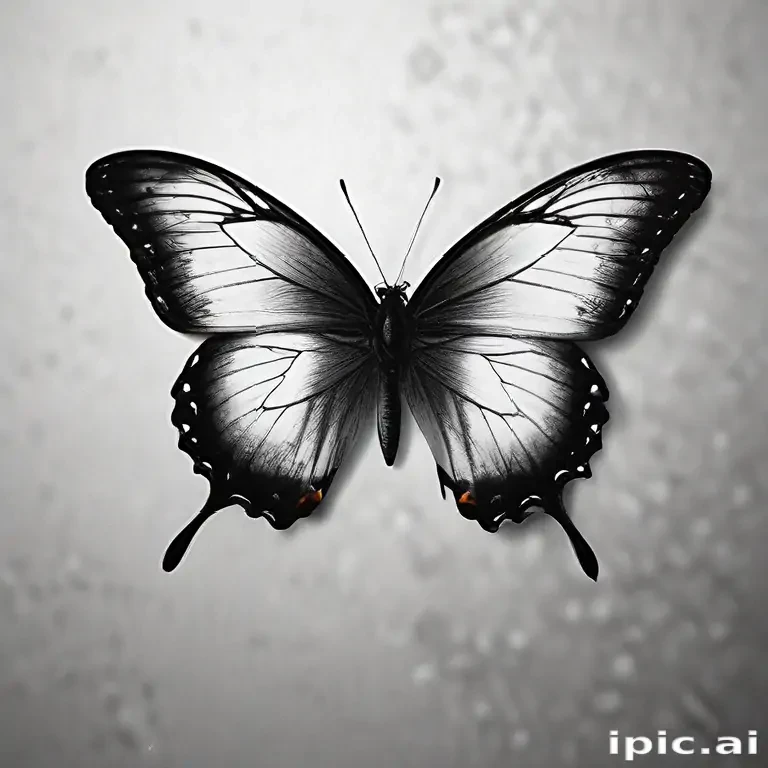 black and white butterfly wallpaper