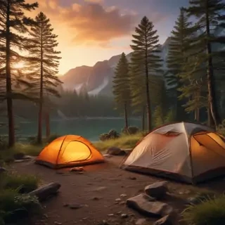 camping background pic