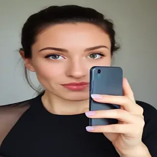 holding a phone