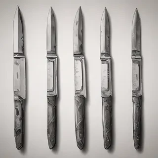 drawings of knives