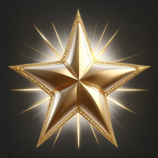 golden star transparent